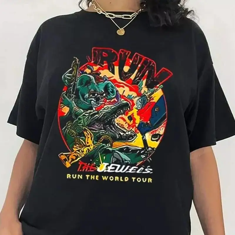 

Футболка Run The Jewels Band World 2023, полный размер S 5Xl