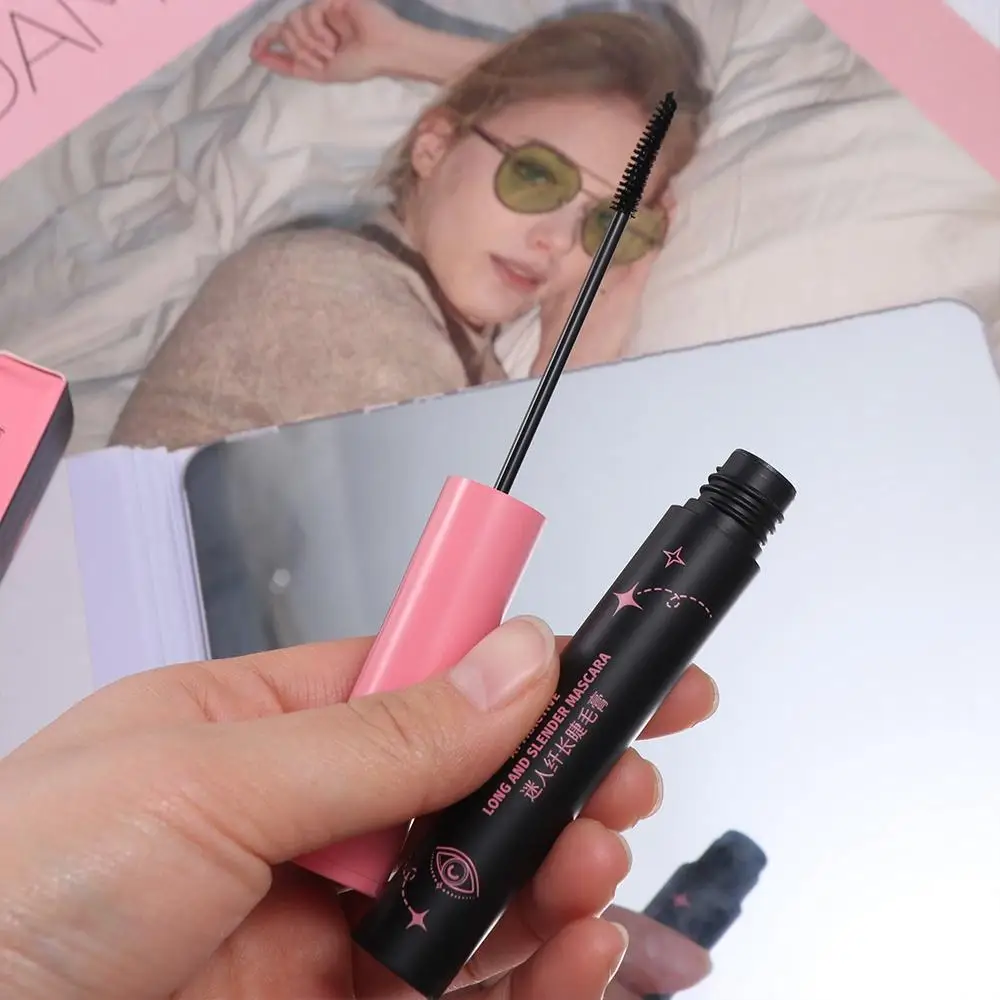Smudge Proof Thick Mascara Lengthening Long Lasting Eye Lashes Brush Sweat Proof Long-wearing Curling Eyelashes Makeup Tool