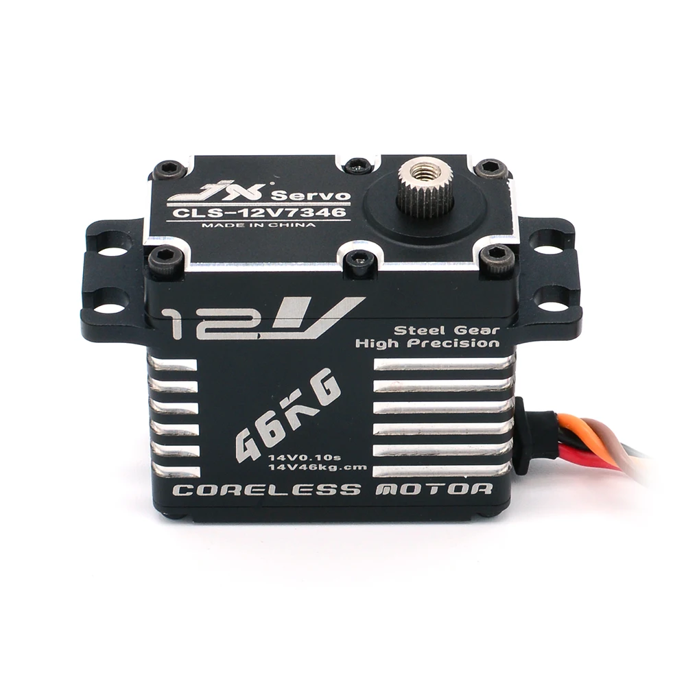 JX CLS-12V7346 46KG 12V Digitale Coreless Servo Hoge Precisie Stalen Tandwiel Aluminium Shell voor RC Auto Vrachtwagen boot Robot Model Onderdelen