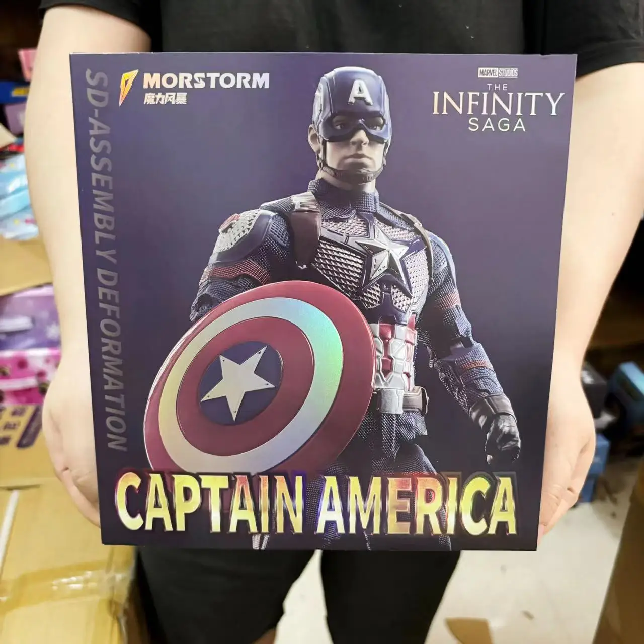 Figura de Los Vengadores móvil conjunta de 17cm, modelo de Iron Man, juguete transformable, muñeco de acción, estatuilla de juguete, juguete para niños, regalo ornamental