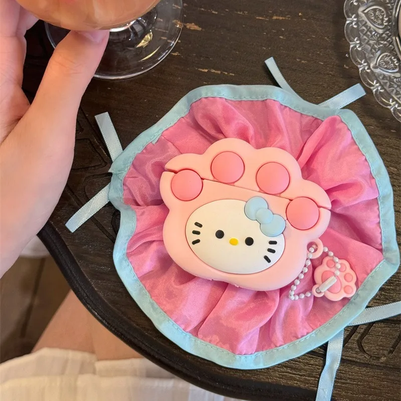 جراب مخلب القط الوردي الإبداعي لسماعات Airpods ، غطاء واقي لسماعات Airpods 1 ، 2 ، 3 جيل ، Airpods Pro2 ، سماعة بلوتوث لاسلكية ، حافظة لينة