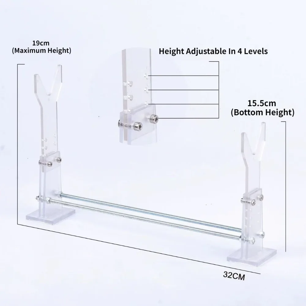 2026 Acrylic Thickened Toy Gun Rack Adjustable Universal Model Storage Display Stand