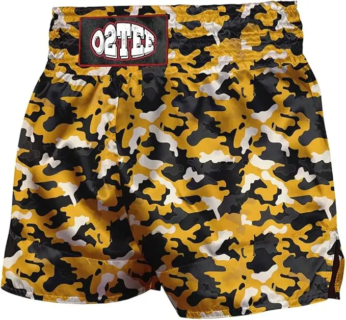 Custom  Unisex Camouflage MMA Muay Thai Shorts for Men Women Gym Boxing Kickboxing