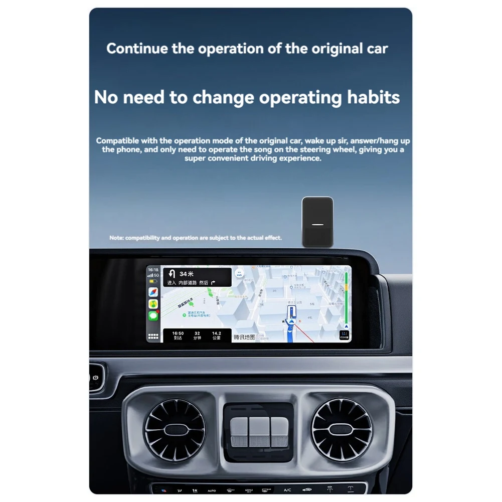 ABOK-Smart Carplay Box Car Wired To Wireless Carplay Adapter Connect Plug&Play For Wired Cars