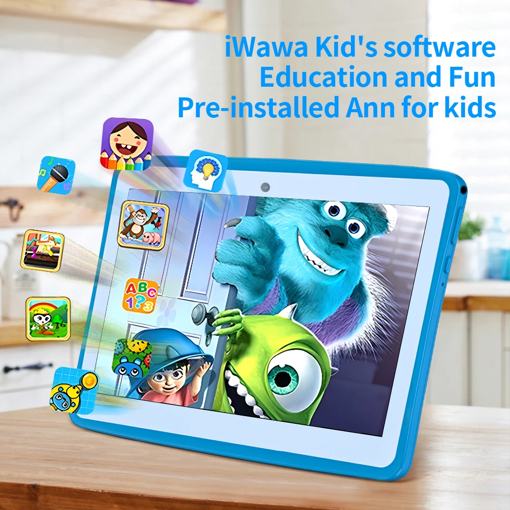 New Original Kids  Tablet 10.1 Inch  4+64GB Quad core Dual Camera Children's Education Android 11