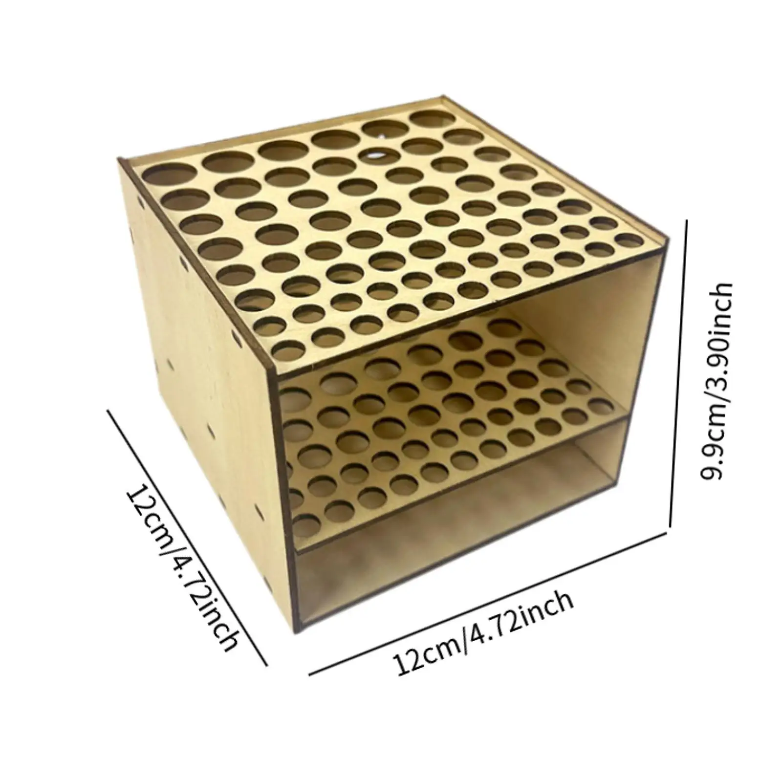 크레용 마커 연필 스탠드 정리함 사각형 다기능 장식용 목재
