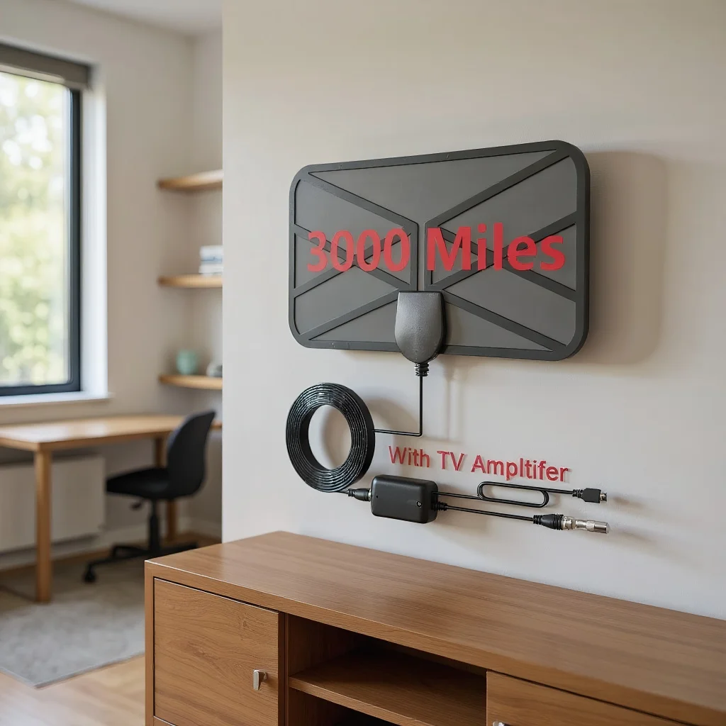 

Портативная HD-телевизионная антенна 30DBI - цифровая антенна с усилителем, быстрый отклик DVB для использования в помещении и на открытом воздухе