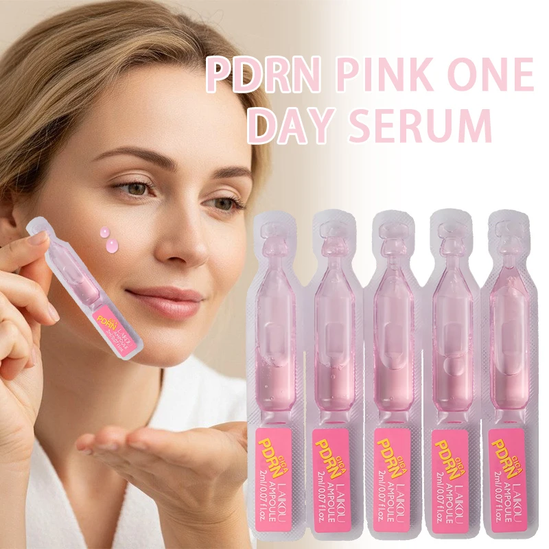 PDRN-suero rosa de un día, ampolas de Centella Asiatica, 2ml x 10 unidades, hidratante Facial, brillo, esencia para la piel, cuidado de la piel coreano