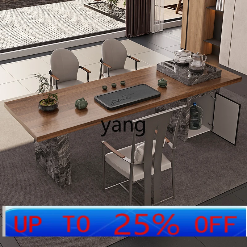 

Современный простой комплект для дома: винтажный офисный стол и стулья для чайной церемонии.