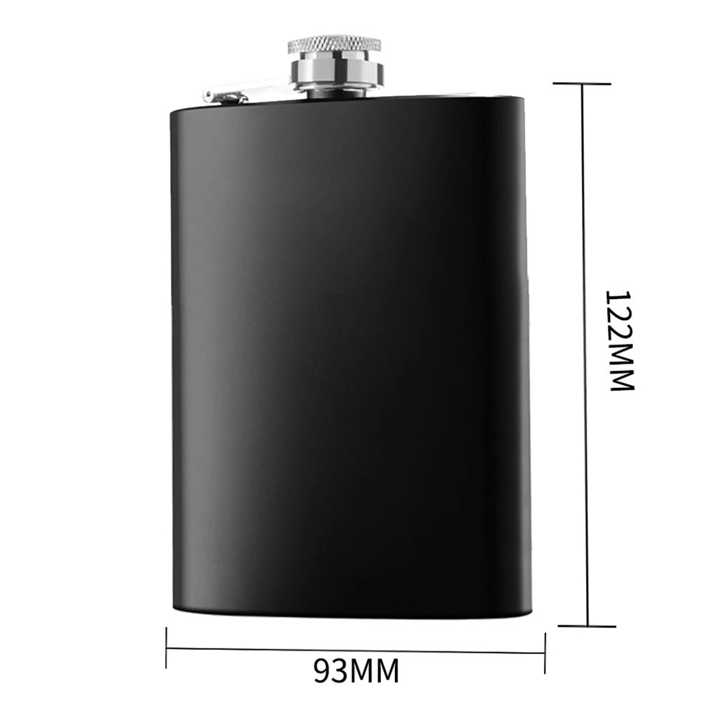 6/8oz Matte Black Hip Flask Stainless Steel Hip Flask With Funnel Pocket Hip Flask Alcohol Whiskey Hip Flask Screw Cap