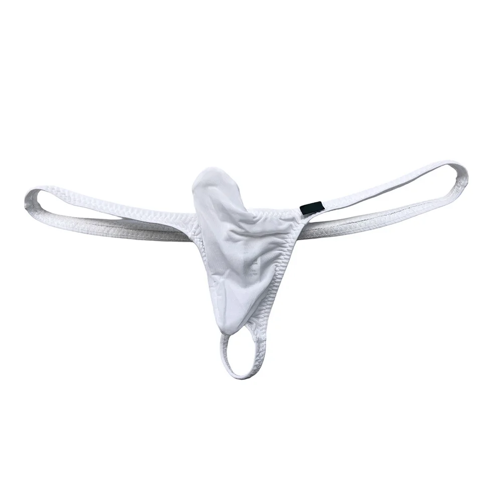 Men's Ultra-thin Ice Silk Mesh Soft Underwear For Man Femboy Bulge Pouch Japanese Thongs G-String Low Waist Thongs Men's Panties