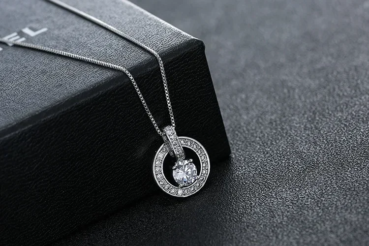 New Original fasion jewellery Crystals from Austrian temperament sweet bell hollow necklace For Women Female Party gift