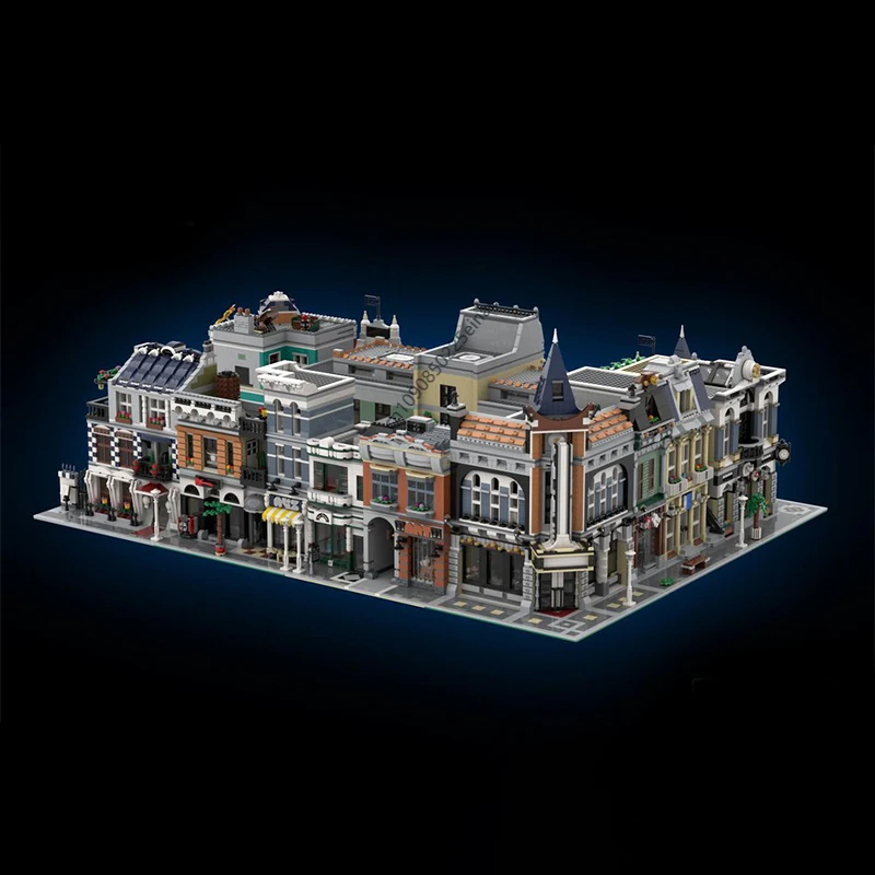 20211pcs Moc 8in1 Modular Alternative Street Views Architecture 10264 10255 10270 10278 10243 21320 Building Blocks Bricks Toys