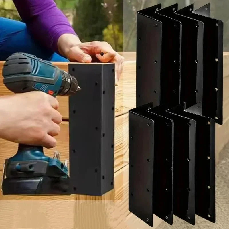 Latest Models 2026 Metal Corner Brackets L Shape Right Angle Iron Brace for Wood Shelf Support Indoor Outdoor Garden Use