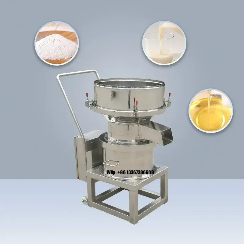 Food Grade SUS 304 Electric Flour Vibration Filter Sieve Vibrating Sieve Machine for Fine Powder Sifting