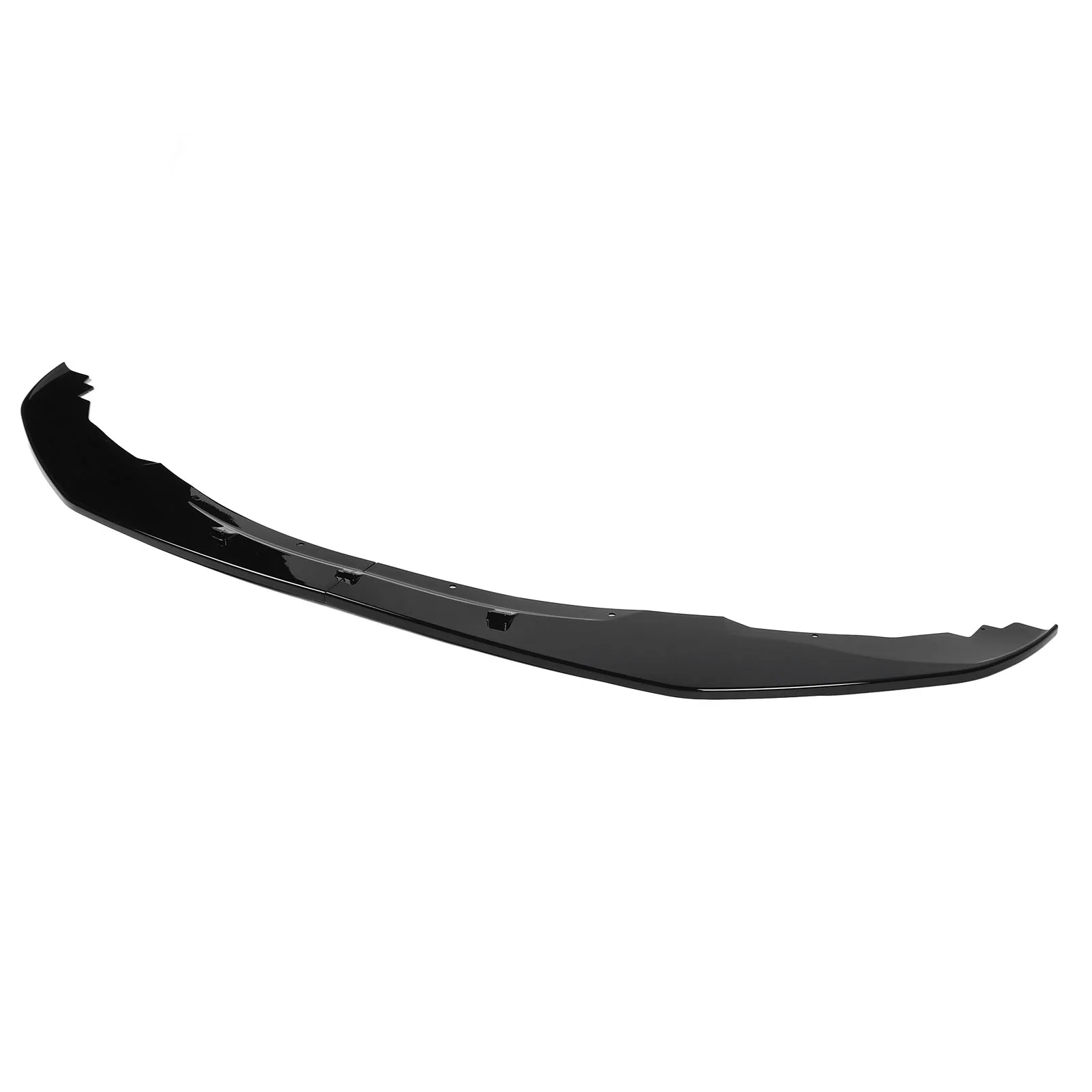 

Front Bumper Lip Spoiler - 2 Section Chin Splitter Diffuser Protector Fit For 1 Series F20 F21 Pre LCI M‑Sport, Glossy Black