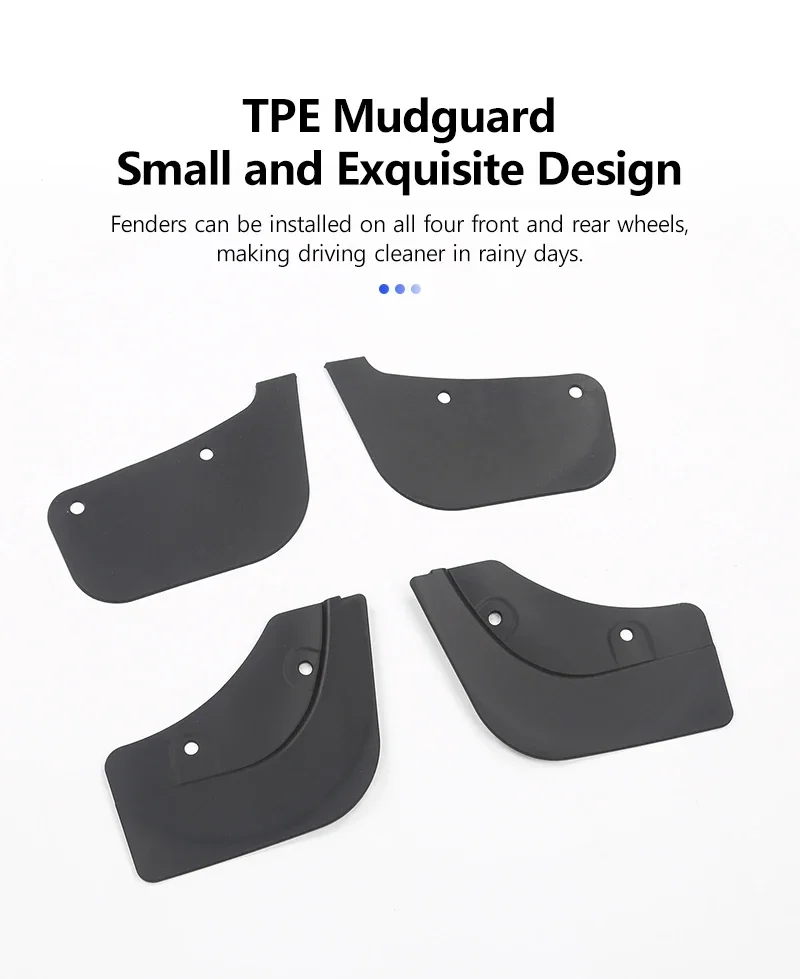 Flexible TPE-Schmutzfänger ohne Bohren für Tesla Model Y Juniper YL Model 3 Highland 2017-2026 Spritzschutz Zubehör – Detail 8
