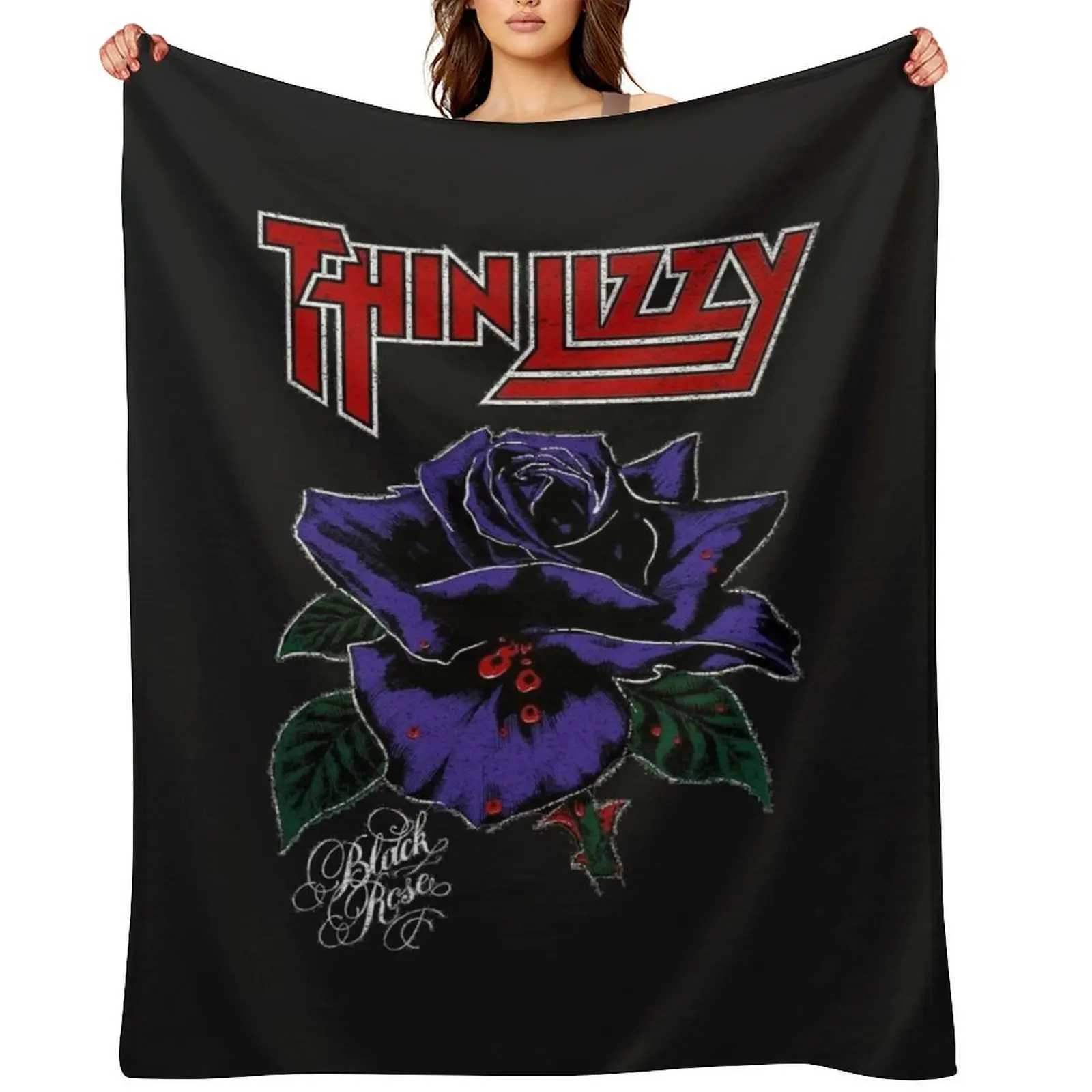 

Thin Lizzy Throw Blanket Comforter Retros Thermal Bed Blankets
