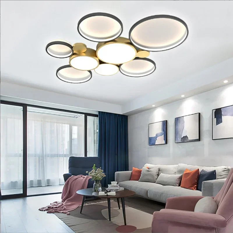 ModernLiving RoomLED CeilingLight Nordic Personality Interior Decoration Bedroom Dining Room Chandelierлюстра лампа светодиодная