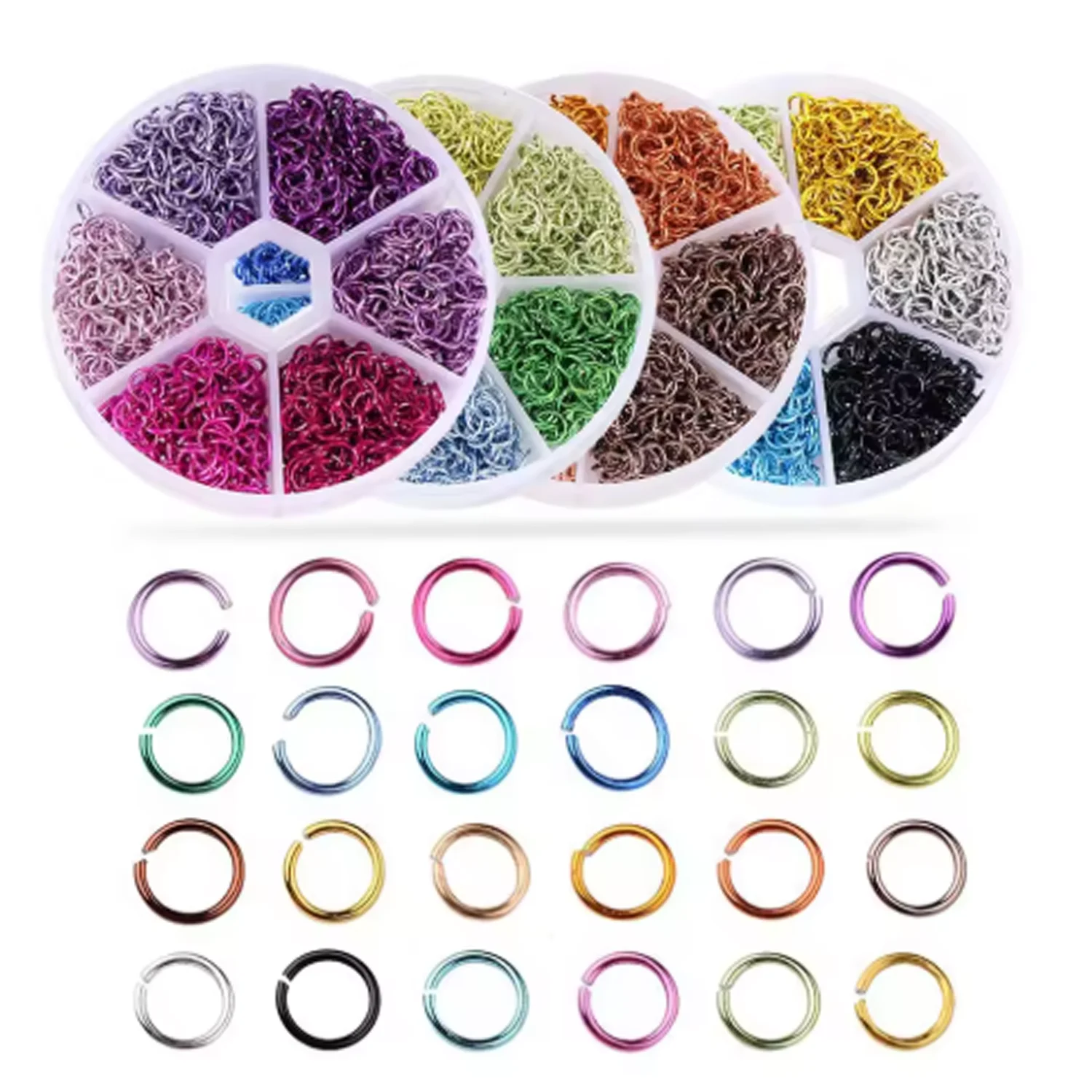 Nail Piercing Charm Dangle Nail Art Decoration Metal Alloy Design Nails Pierced Punk Charms 1080pc Open Ring Nails Art Acessorie