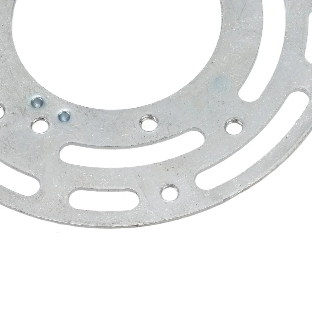 2 Pack 4 Inch Diameter Light Fixture Mounting Bracket with Screws & Nuts Silver Universal Mounting Bracket Steel Round