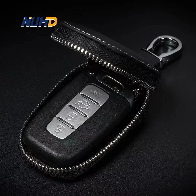 Skórzany obudowa kluczyka do samochodu brelok do kluczy BMW Mercedes VW Audi Toyota Honda Genesis Hyundai KIA Ford ochronne etui akcesoria