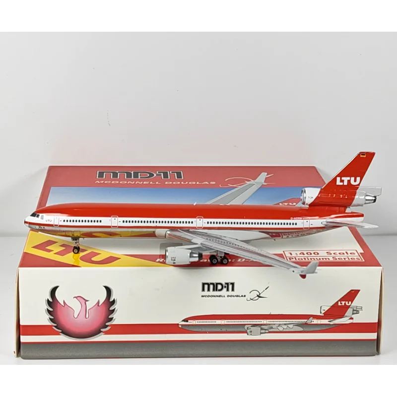 Phoenix 1/400 Scale LTU German Air Transport Company MD-11 D-AERW Die-cast Alloy Aircraft Model Collectible Decorative