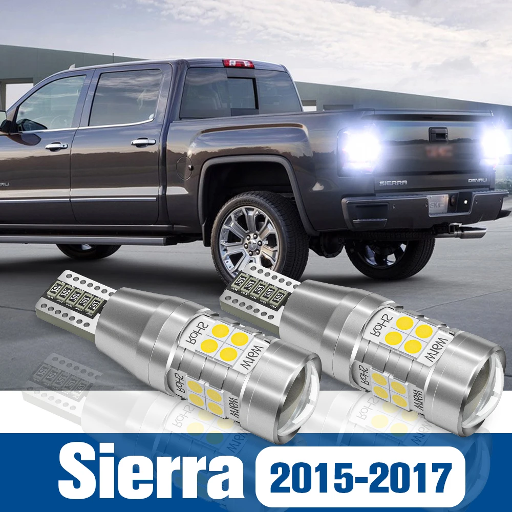 

2pcs LED Reverse Light Back up Lamp Accessories Canbus For GMC Sierra 2015 2016 2017