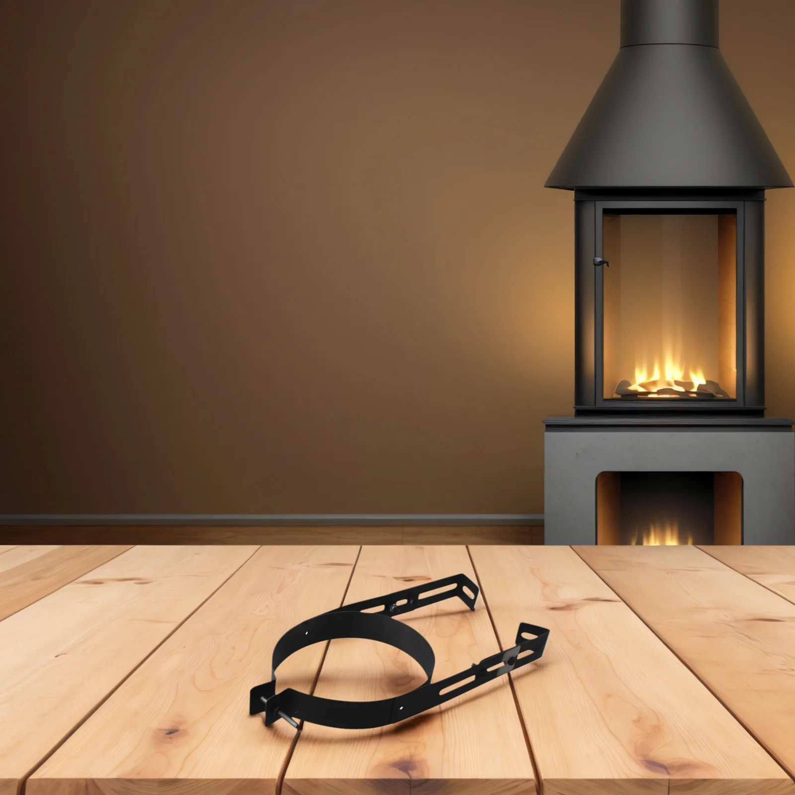 Soporte de pared ajustable, soporte de tubo de chimenea, sistema de calefacción para el hogar, diseño soldado a mano para chimenea, soporte de tubo de chimenea ajustable