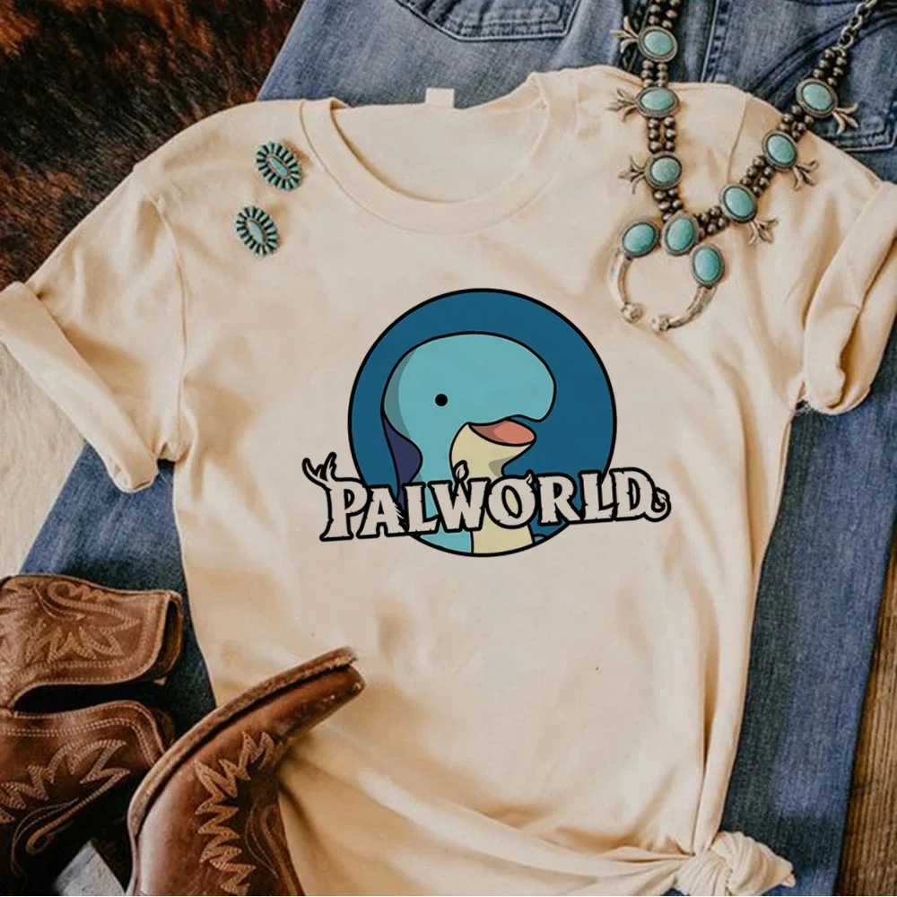 Palworld T Shirt Kawaii Cartoon Graphic Tees Aesthetic Clothes Vintage 2024 Funny Anime Tshirt Harajuku T-shirt