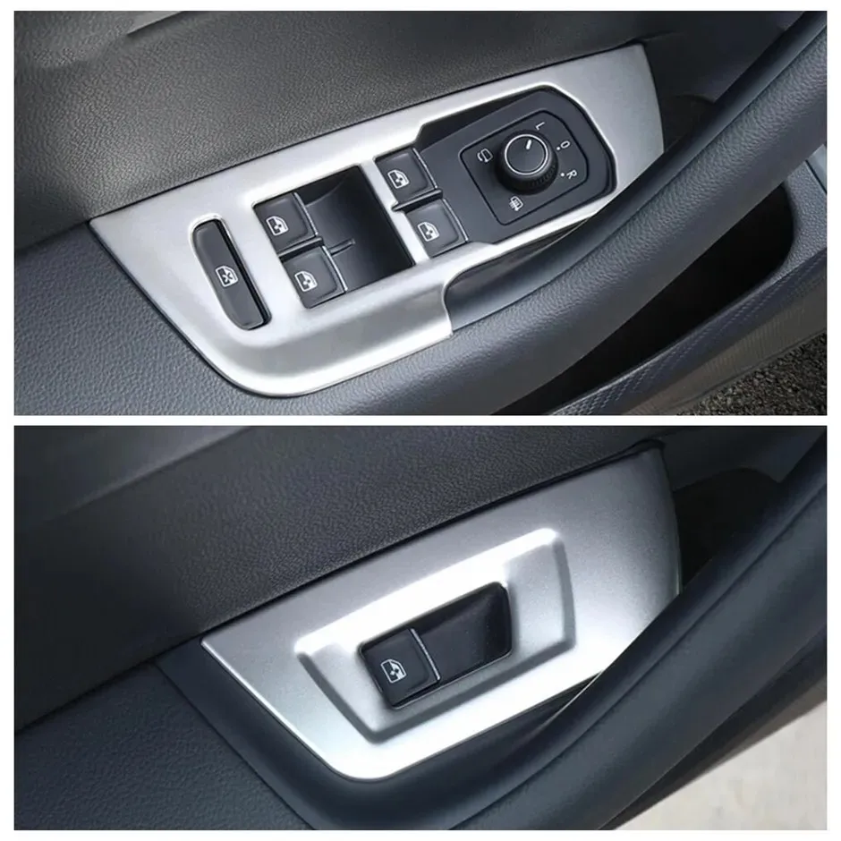 Für Volkswagen VW Passat B8 Arteon CC 2016 2017 2018 - 2021 Edelstahl Tür Armlehne Fenster Schalter Tasten Panel abdeckung Borte