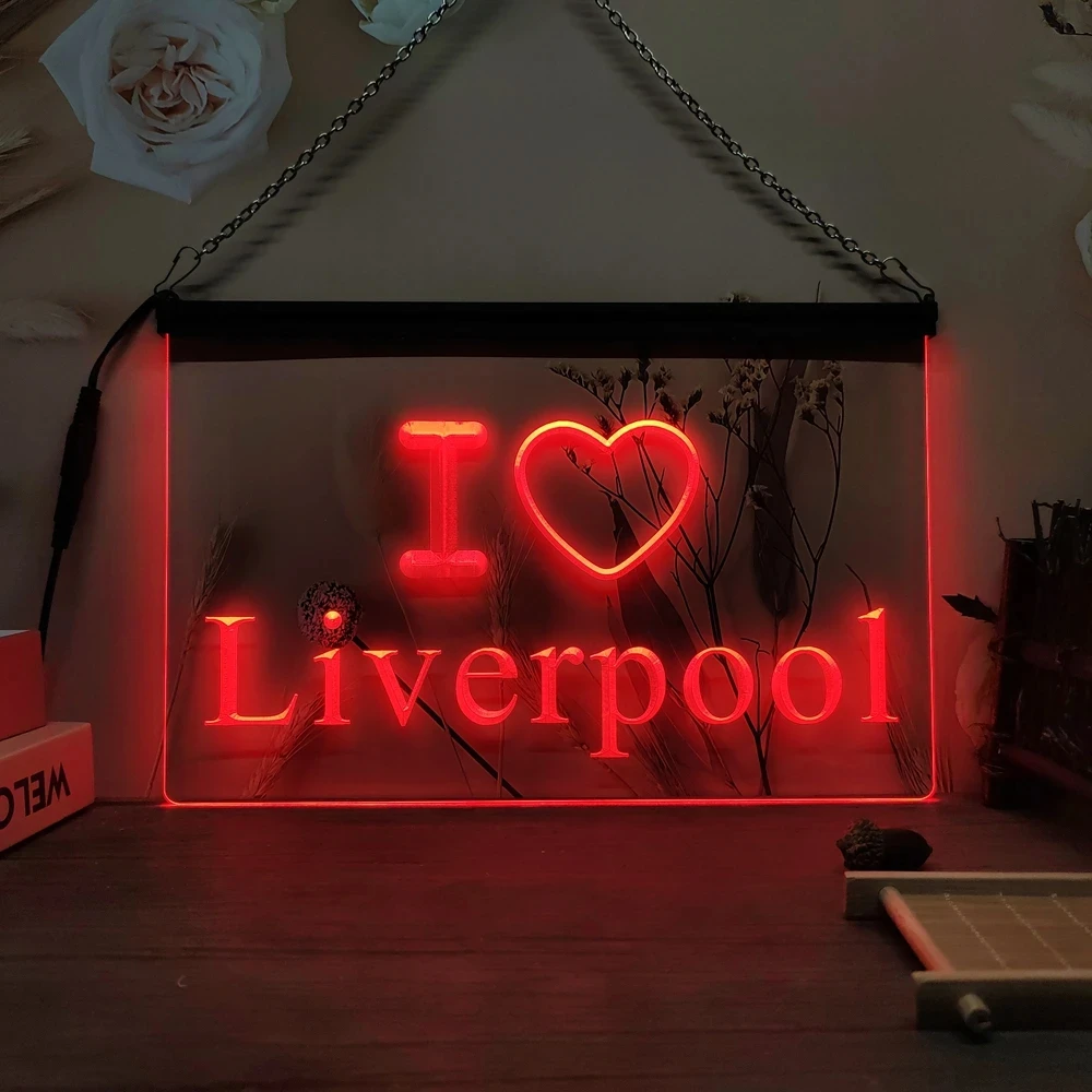 

Надпись «Я люблю Ливерпуль» для бара, паба, клуба, яркая неоновая вывеска-3d-резьба на стену для дома, комнаты, спальни, бара, офиса, фермерского декора, неоновая вывеска
