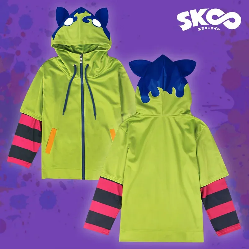 أزياء أنيمي SK8 ذا إنفينيتي ميا تشينين التأثيرية أزياء الهالوين بدلة ريكي كيان موحدة بغطاء للرأس باللون الأخضر والأصفر للنساء والرجال