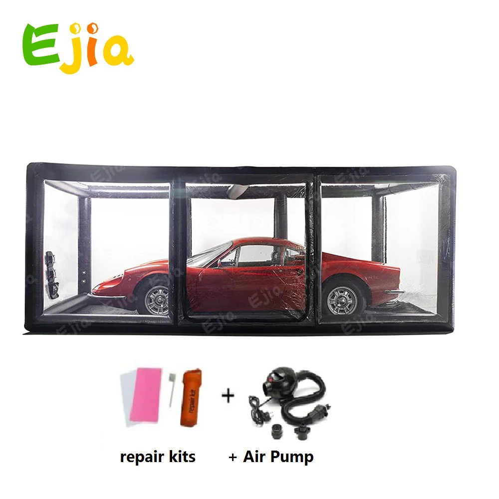 

Outdoor Customized Clear Portable Dustproof Inflatable Car Garage Tent Cover Capsule Showcase