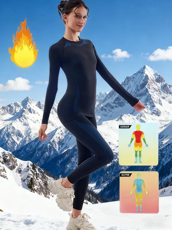 

Женский и мужской комплект нижнего белья для катания на лыжах, термобелье для фитнеса, тренажерного зала, лыж, сноуборда, спортивный костюм для бега, йоги, длинные кальсоны