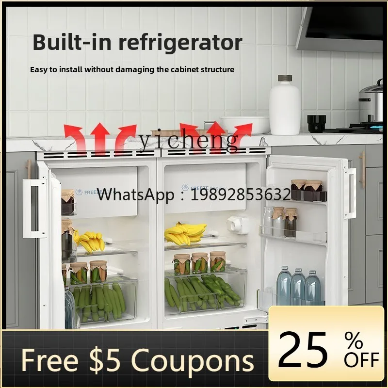 

Horizontal Embedded Direct Cooling Refrigerator Undercounter Household Embedded Small Mini Embedded Bottom Refrigerator