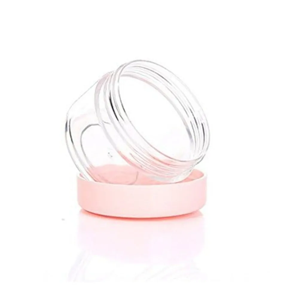 5/10g/15/20g/25/30g Leere Kunststoff Glas Töpfe Weiß Transparent probe Flaschen Lidschatten Creme Lip Balm Container Reise Make-Up Jar