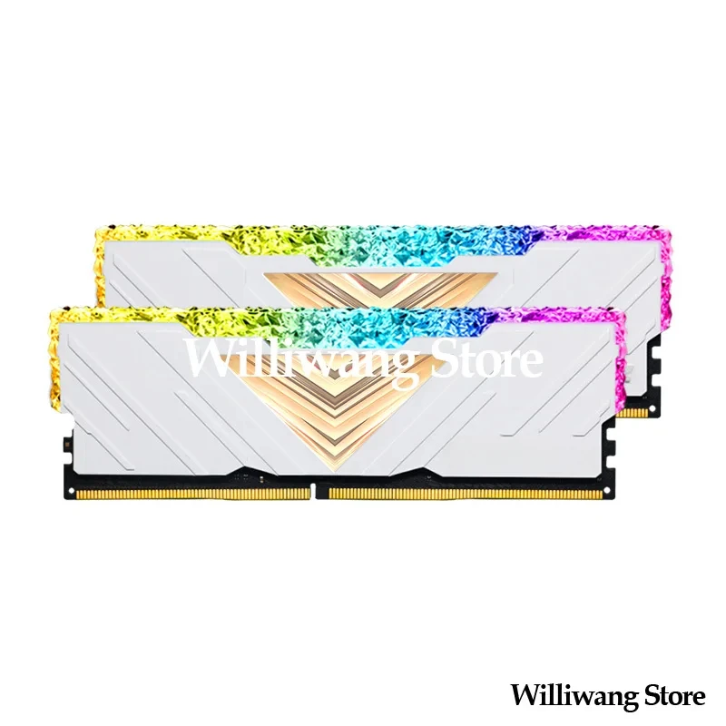 Original DDR4 3200MHz 8Gx2 16G RGB Light Strip Sleeve Desktop 16Gx2 Computer Memory Module DDR4 3600MHz 16Gx2