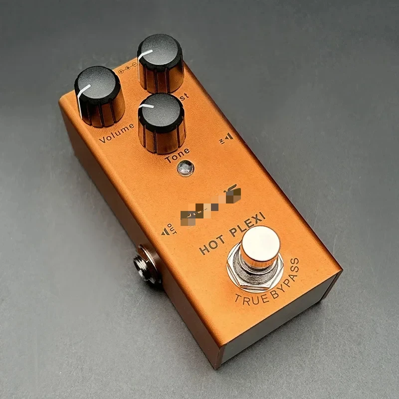 

Electric Guitar Volume/Dist/Tone Knob Classic Rock Lead Tone Effect Pedal Mini Single Type DC 9V True Bypass