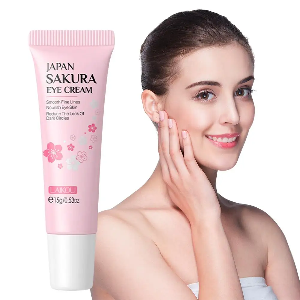 

Укрепляющий крем для глаз Get Rid Of Dark Circles Эссенция Сакуры под увлажняющим кремом Освежающий уход за кожей вокруг глаз U4F3