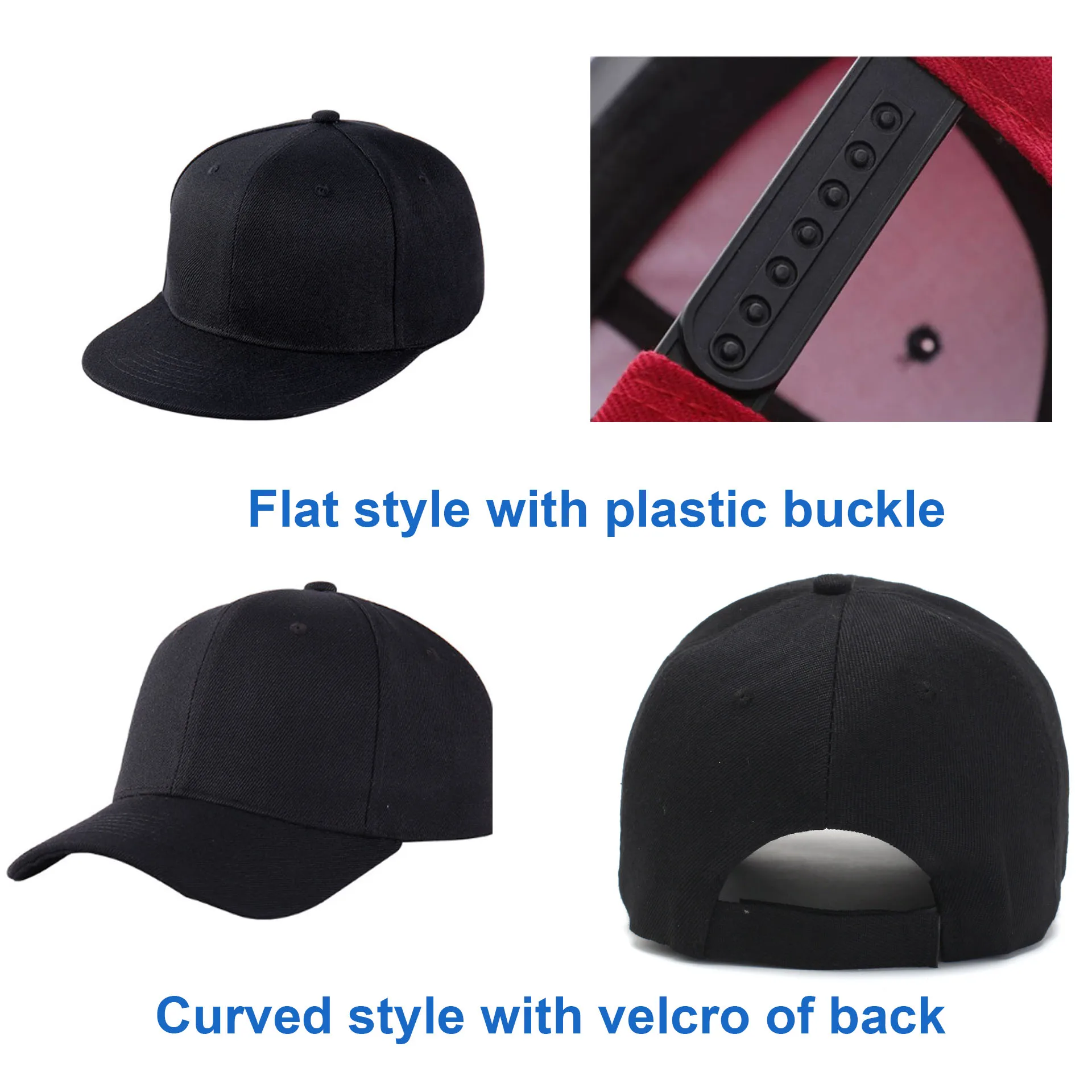 Custom Logo Embroidery Flat brim snapback hats New adult casual acrylic sports hat Women Men Tennis Fishing caps