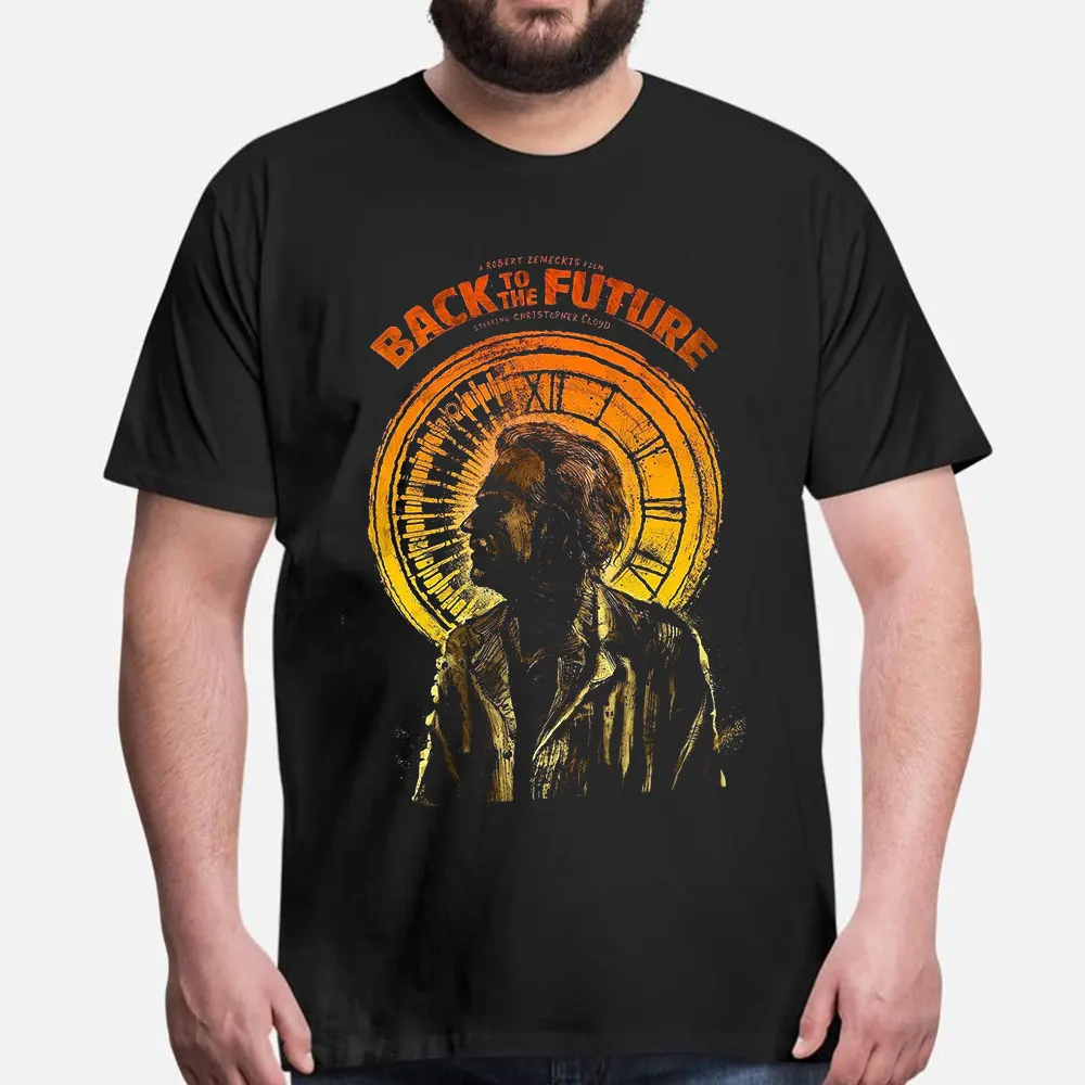 

Doc Brown's Time Machine Back to the Future 80's Retro Gift T shirt 80s Retro Sic-Fi Graphic Clothes Short Sleeve All size Tee