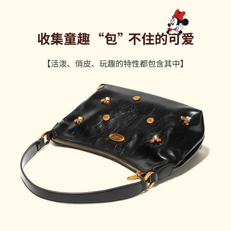 Disney Mickey Purses and Handbags Luxury Tote Bags for Women Large Capacity Kawaii Crossbody Shoulder Bag Anime Case Cute Wallet