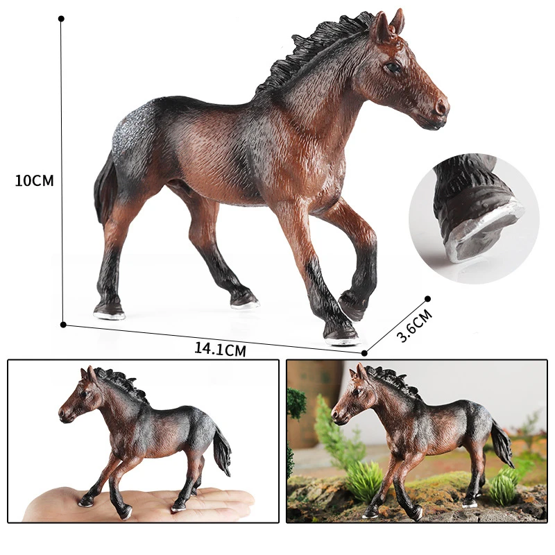 Nejnovější farma kůň přihnat se dr. house auto modelka akce figur emulational horseman kůň živočich playset figurky hračka pro vánoce dar