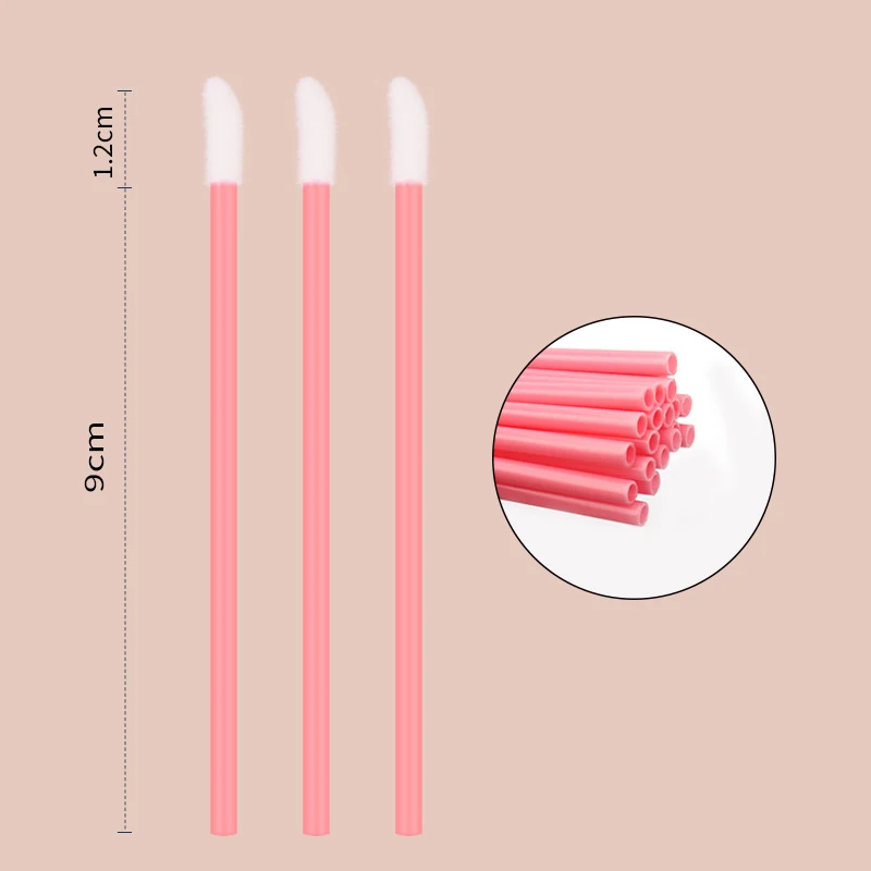 50 Pcs Disposable Lip Brush Eyelash Makeups Brushes Lash Extension Mascara Applicator Lipstick Wands Set Cosmetic Makeup Tools