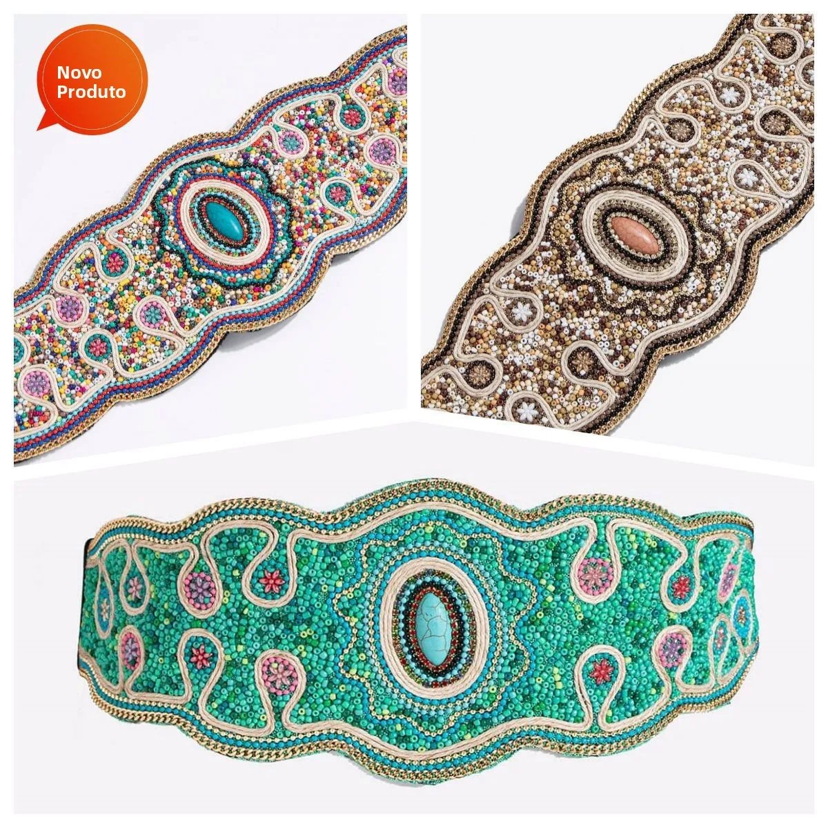 bohemian-style-handmade-beads-waist-seal-women's-ethnic-fashion-belt-middle-east-popular-cross-border-accessory