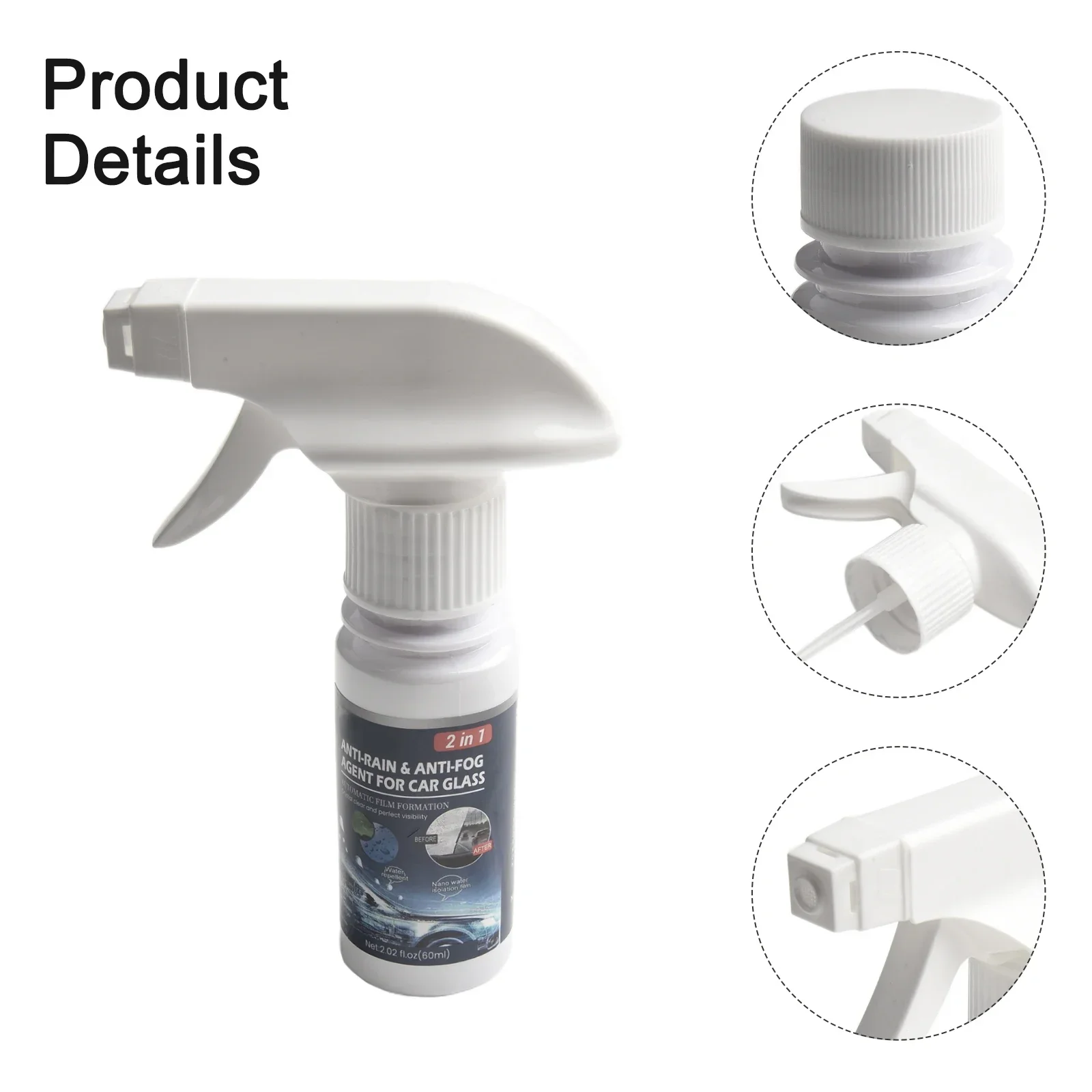 

Fog Rain Repellent Spray Spray Cleaner Agent Anti Fog Effect Repellent Spray Car Glass Quick And Easy Cleaning