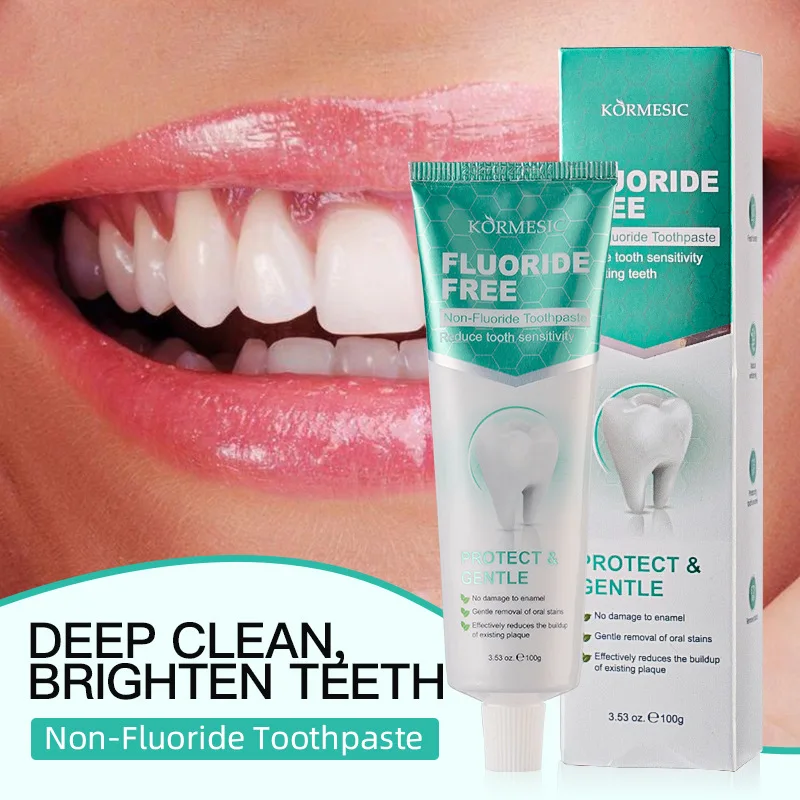 

Fresh Breath, Bright White, Fluoride Free Toothpaste
