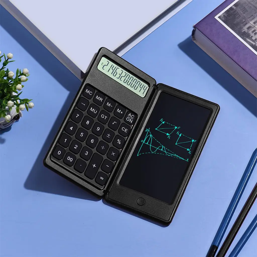 Portable 6\'\' Calculator with Notepad for Office and Home Use