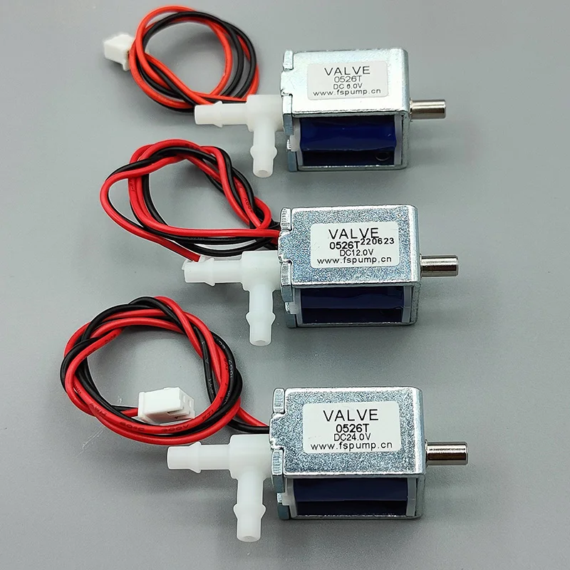 DC 6V 12V 24V 2-Position 3-Way Micro Mini Electric Solenoid Valve Air Gas Flow Control Valve Discouraged Exhaust Pump Valve